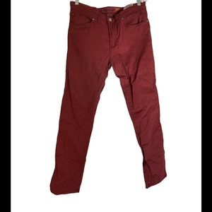 TAILOR VINTAGE MENS SLIM FIT JEAN SZ 34 L 32 AWESOME RUST SHADE EXCELLENT